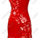 Charming Floral Embroidered Silk Cheongsam