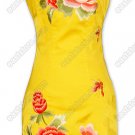 Splendiferous Peony Embroidered Silk Dress