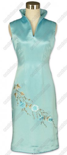 Midnight Rhapsody Banquet Floral Embroidered Mini Dress