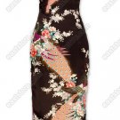 Gao Ya Peacock Printed Silk Cheongsam