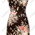 Gardenesque Patterns Printed Silk Cheongsam
