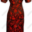 Traditional Pied Magpie Brocade Cheongsam