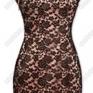 Charming Rose Lace Knee-Length Cheongsam