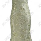 Unique Floral Embroidered Fishtail Dress