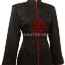 Chic Longevity Button Silk Jacket