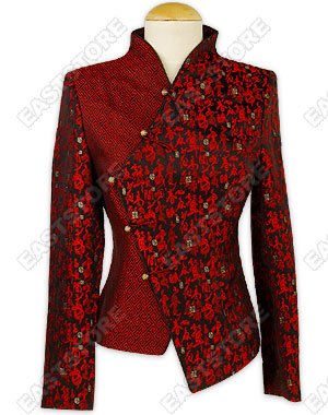 Chinese Calligraphy Brocade Jacket