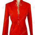 Jubilant Blossoming Rose Brocade Jacket