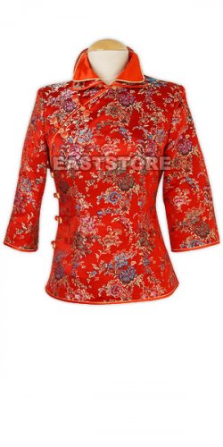 Joyfully Floral Brocade Blouse