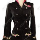 Dazzling Embroidered Flowers Silk Jacket