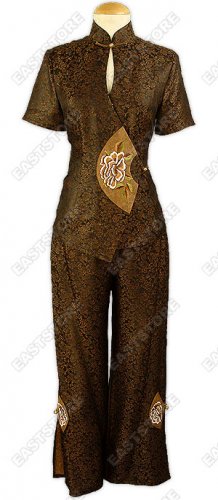 Peony Embroidered Xiang Yun Sha Matching Set