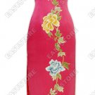 Colorful Embroidered Peony Dress