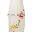 Graceful Peony Embroidered Silk Cheongsam