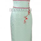 Elegant Plum Blossom Embroidery Silk Cheongsam