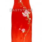 Impassioned Embrace Floral Embroidery Silk Dress