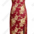 Chinese Flying Golden Dragon Cheongsam