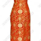 Fu Gui Flower Pattern Silk Brocade Cheongsam