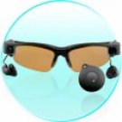 Sunglasses Camera with 4GB MP3 Player + Built-In Earphones
