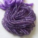 PINK AMETHYST FACETED RONDELLES