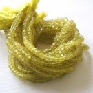 LEMON QUARTZ FACETED RONDELLES