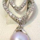 Diamond and Pearl Earrings