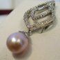 Diamond and Pearl Earrings