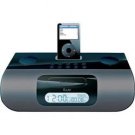 iLuv Black Stereo iPod® Dock With Dual Alarm Clock System