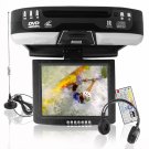 Roof-Mounted 10.4 Inch TFT-LCD Monitor + DVD Player -Black