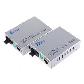HSGQ EFiber 5500S 10/100Mbps RJ45 LAN to Fiber Optic Single Mode Cvtr (2-Pack) - [NV-82819]