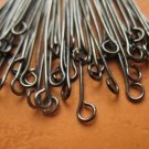 400g  30mm Antiqued Gunmetal Eyepins