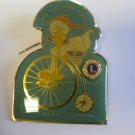 Lions Club Pin Vintage Rare Davis EarlyBird District 4-C5 Bird on Bike