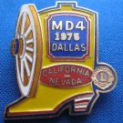 LIONS CLUB PIN MD 4 1975 DALLAS CALIFORNIA NEVADA BOOT