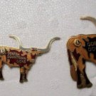 Lions Club Pin Vintage Rare set of 3 Lions Bulls Odessa Downtown  2-T3