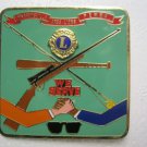 Lions Club Pin Vintage Rare Warrensville Area Pa  Gun Fishpole Baseball Bat