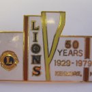 Lions Club Pin  50 Years 1929-1979 Kenmore, NY Vintage Rare