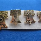 LIONS CLUB PIN ASHLEY, PA 1982 SET 4 LIBERTY BELLS