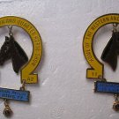 Lions Club Pins Horse Shoe 1977 1978 Western Quarter Horse Show Armada Michigan