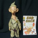 Sad Sack WWII cartoon doll toy figure & Comic Book Feb. No. 102 George Baker