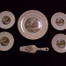 Currier & Ives Dessert Set