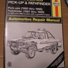 Vintage Haynes Nissan Datsun Pickup & Pathfinder Repair Manual #72030