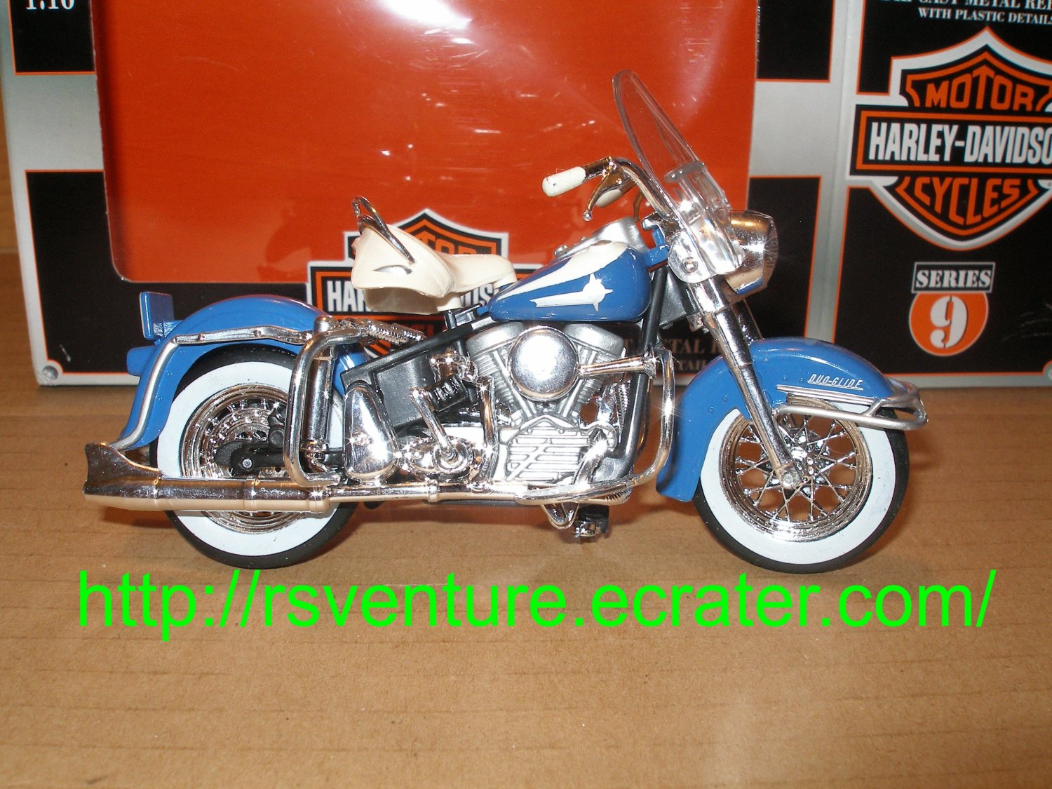 Vintage Maisto 1962 Harley Davidson FLH Duo Glide Motorcycle
