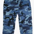 Military Fatigues (BDU's) Sky Blue Camo Pants Small Regular