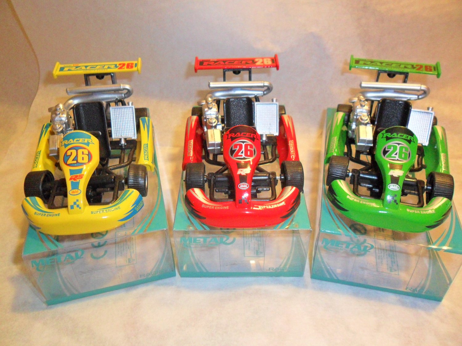 3 Diecast GoKarts