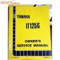 YAMAHA IT125G Owner's Service Manual