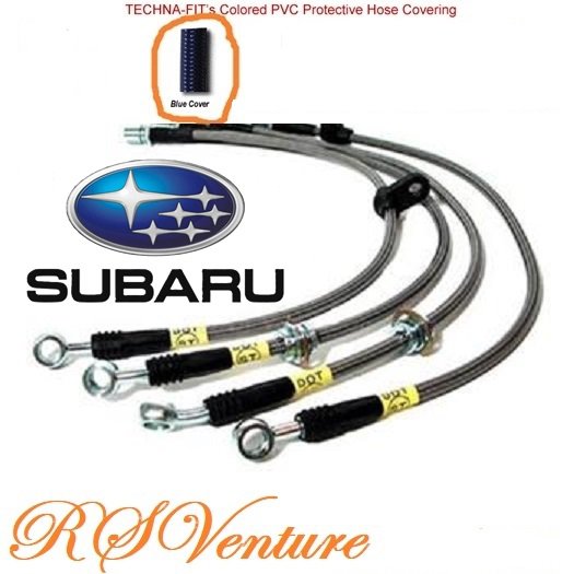 Subaru IMPREZA WRX Steel Braided Brake Hoses
