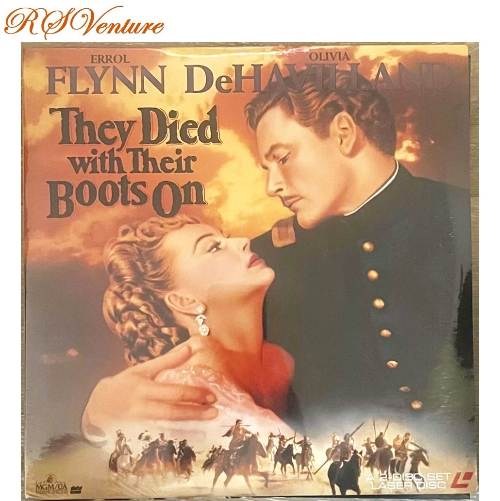 LaserDisc Film "THEY DIED WITH THEIR BOOTS ON".
