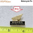 Buy one get one FREE, Vintage Honda Rider's Club Motorcycle Pin