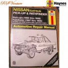 Vintage Haynes Nissan Datsun Pickup & Pathfinder Repair Manual #72030