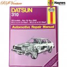 Vintage Haynes Datsun 310 Repair Manual #679