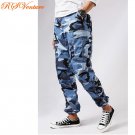 Military Fatigues (BDU's) Sky Blue Camo Pants Small Regular