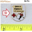 Buy 1get 1 FREE, New Vintage Grey Rocks Ski Pin Buy 1get 1 FREE, New Vintage Grey Rocks Ski Pin